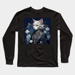 Silver Bengal Cat Long Sleeve T-Shirt